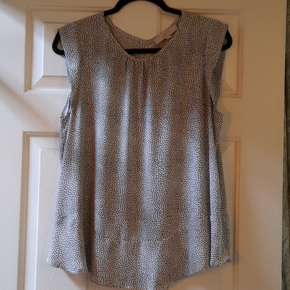 Loft sleeveless blouse.